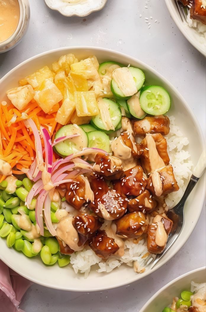 Chicken Poke Bowl