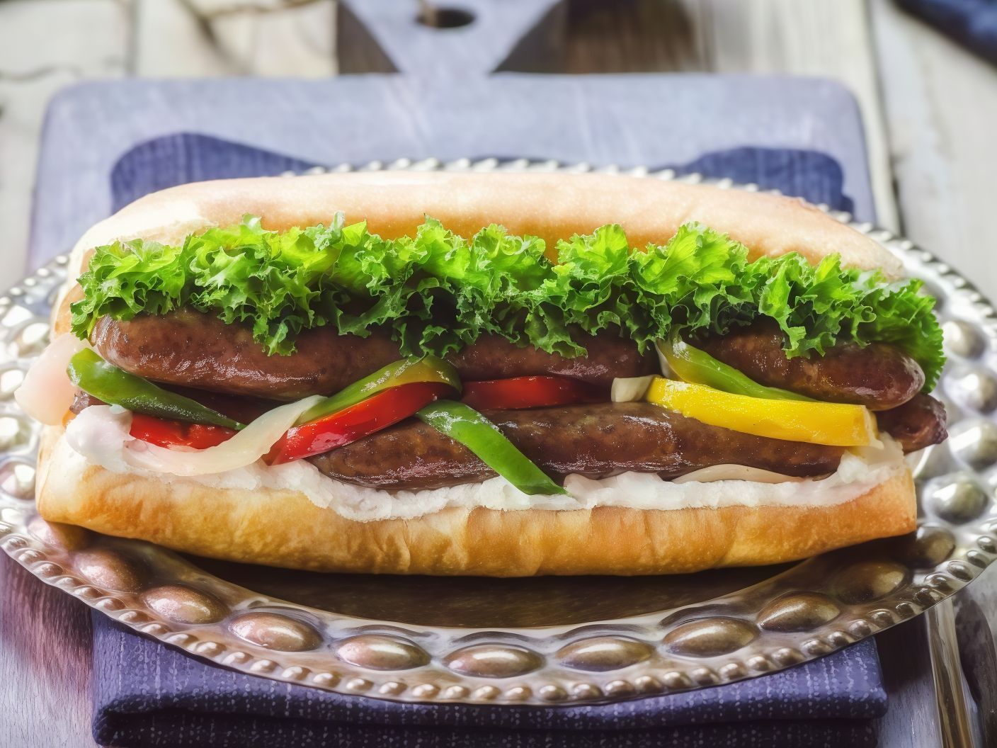 Oriental Sausage Sandwich