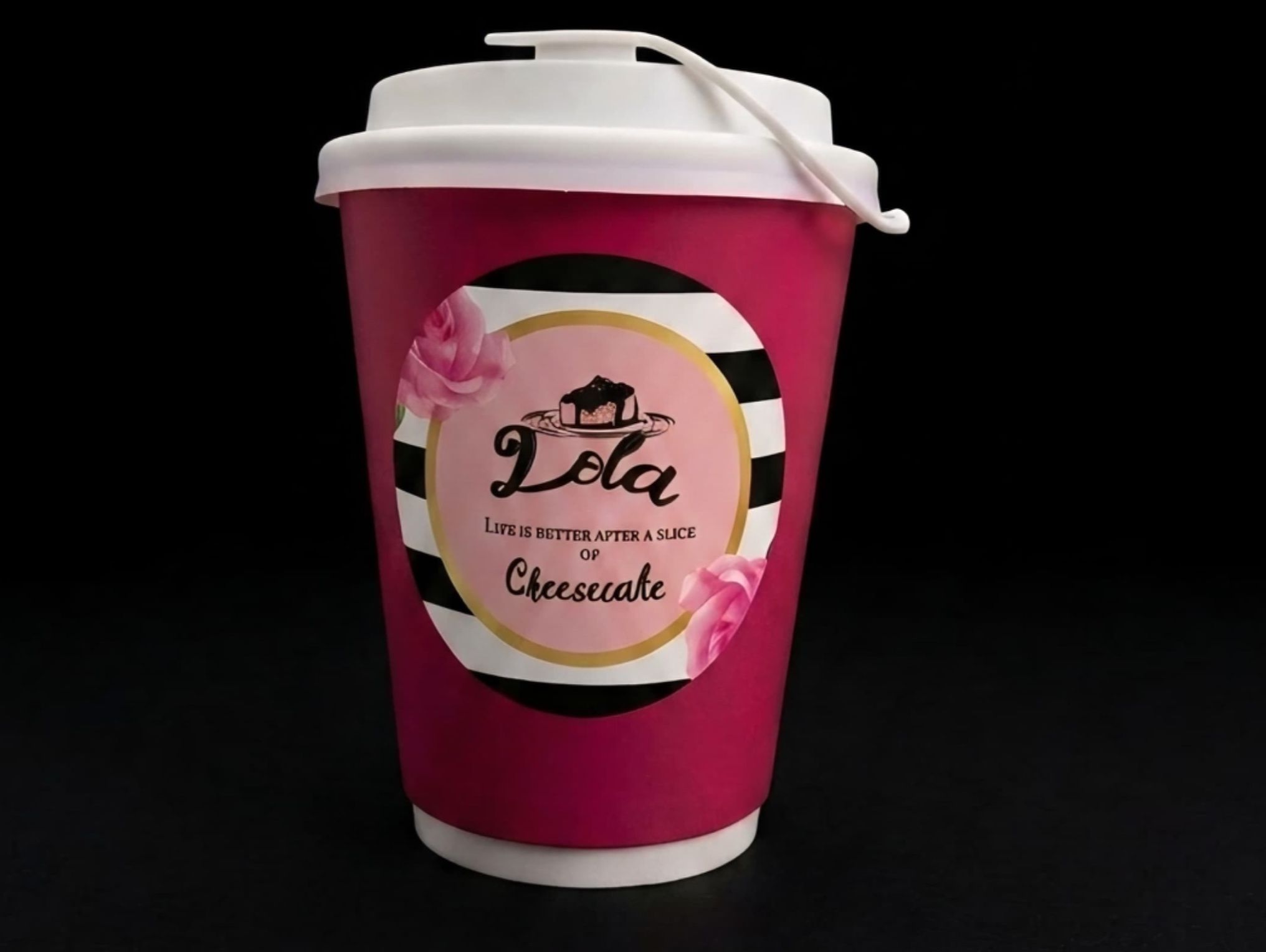 Hot chocolate with lotus