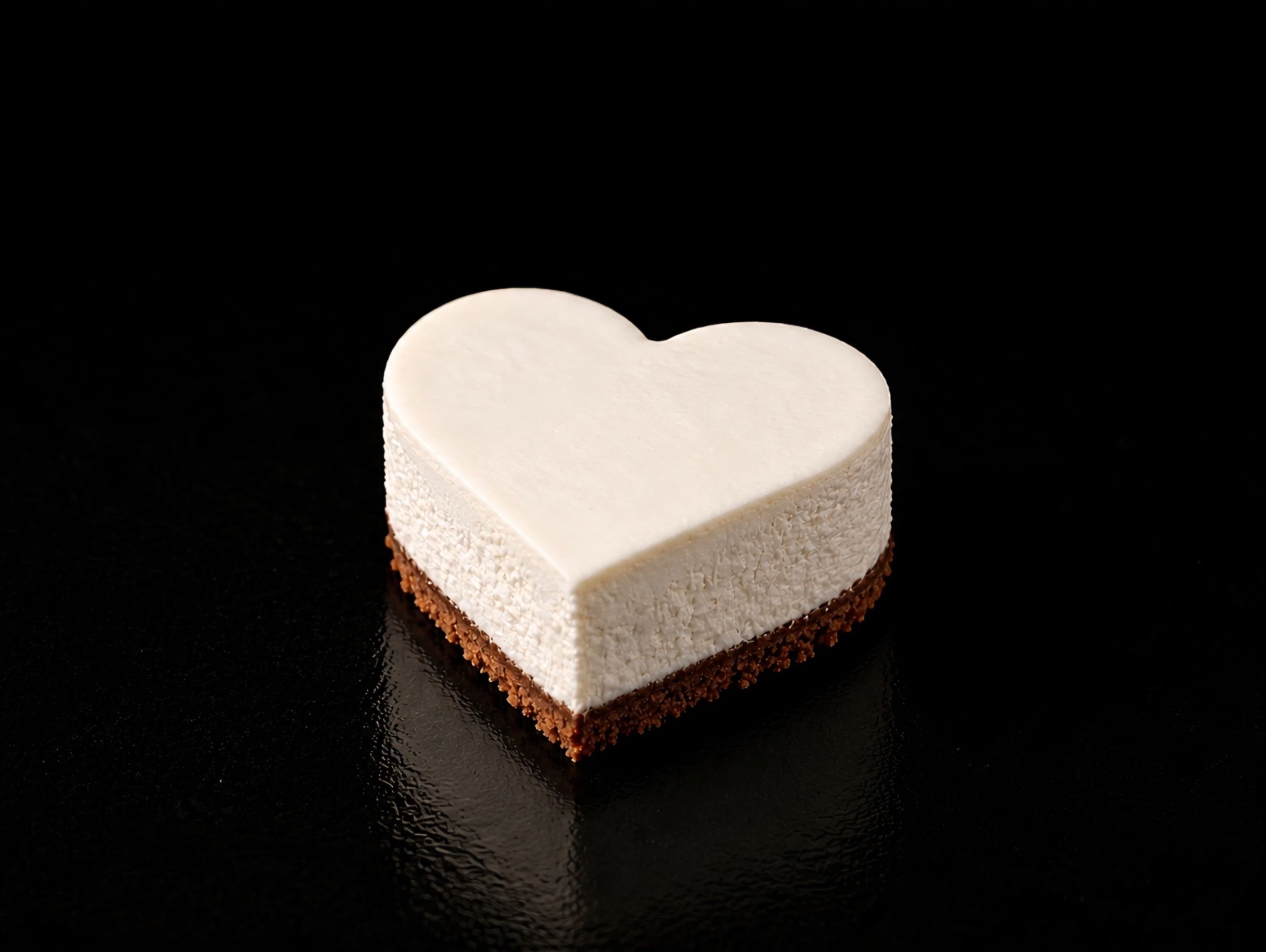 Plain Mini Heart Cheesecake
