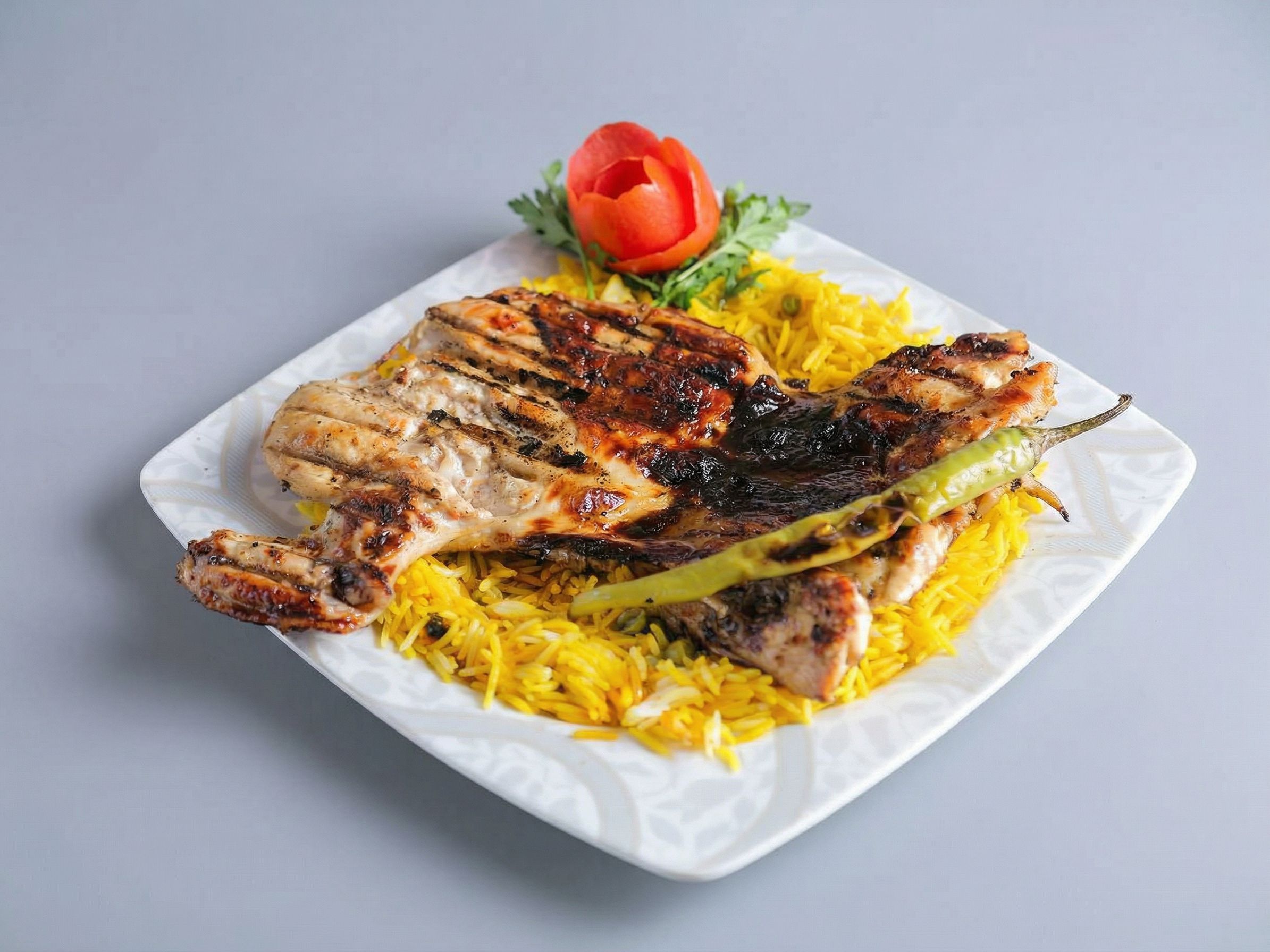 Half boneless grilled chicken