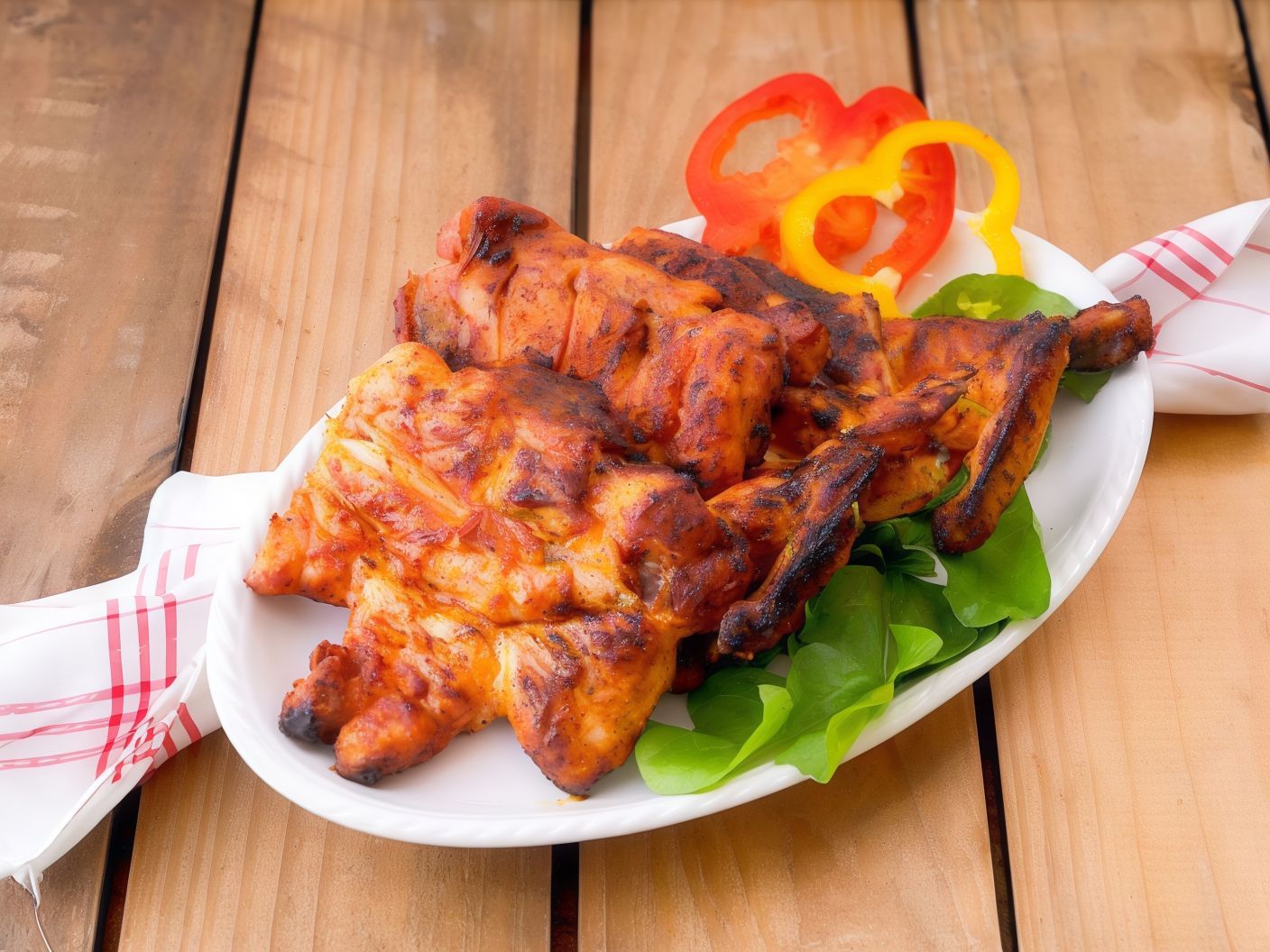 Half Grilled Tikka Chicken