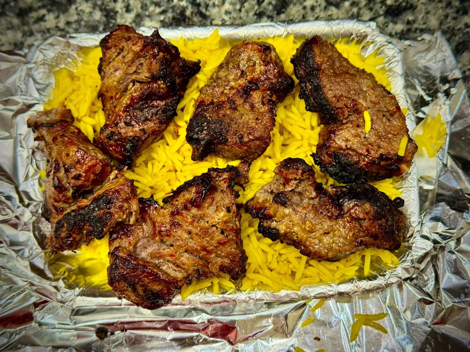 Quarter kebab meal
