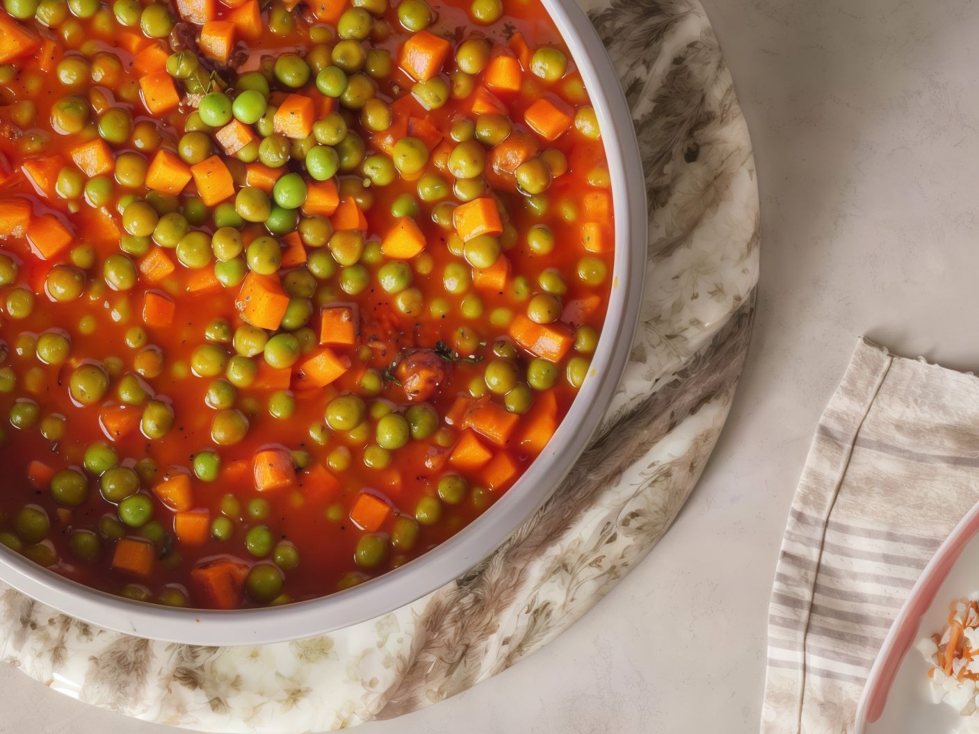 Peas With Carrots And Chicken Casserole
