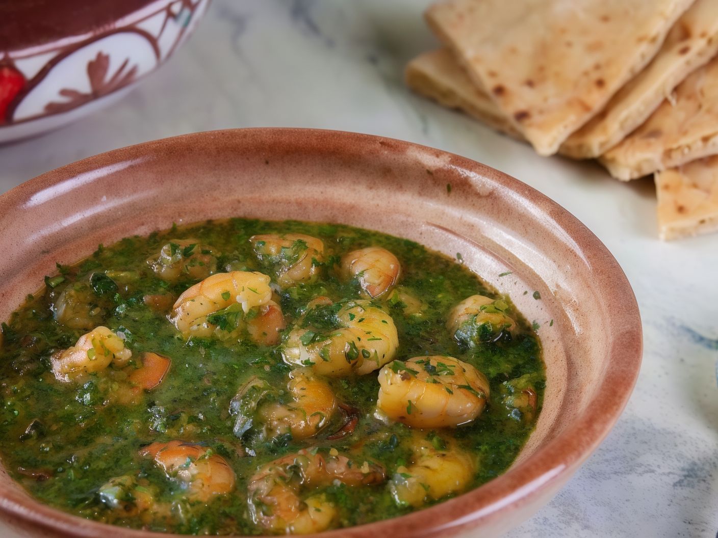 Molokhia With Shrimp