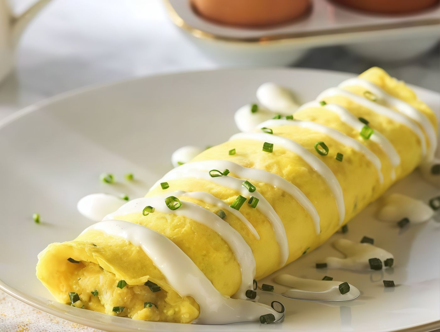 Omlette Cheeder roll