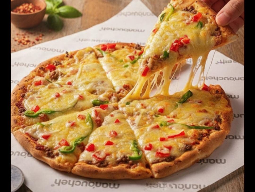 Lebanese sausage pizza