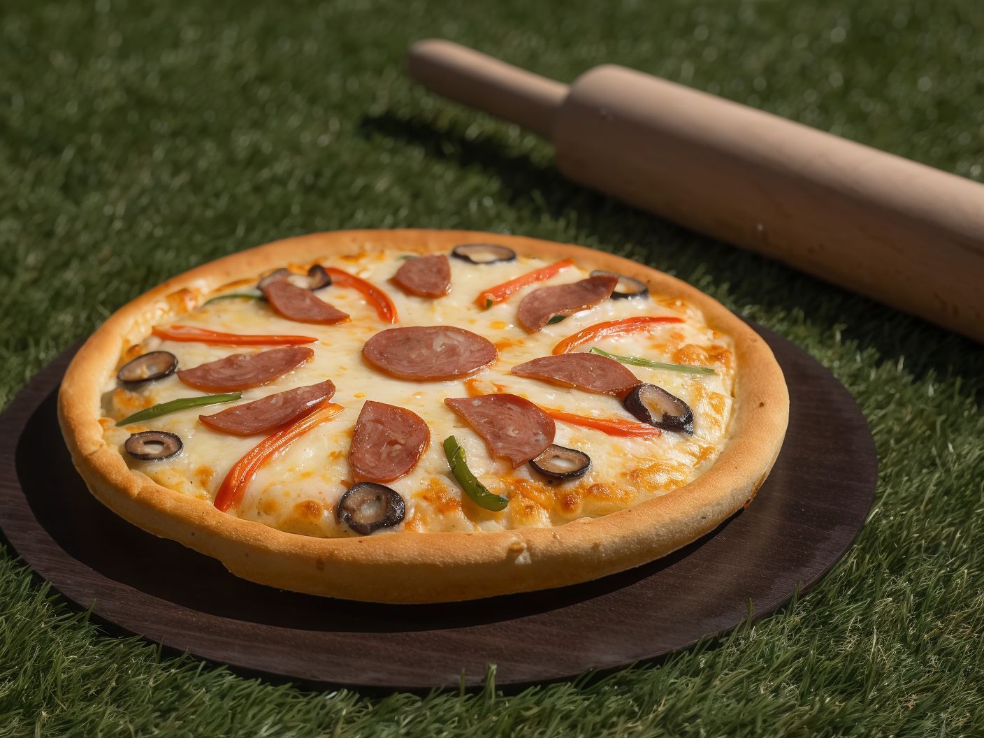 Salami Pizza