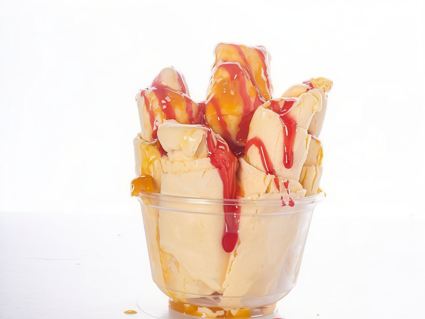 Bubblegum and Caramel Ice Cream Roll