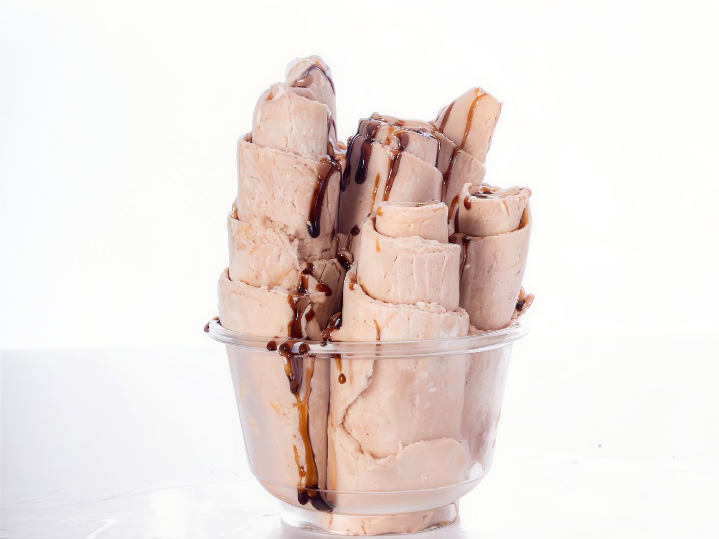 Nutella and Mango Roll Ice Cream