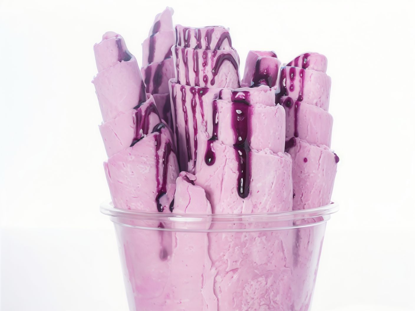 Blueberry Yogurt Ice Cream Roll