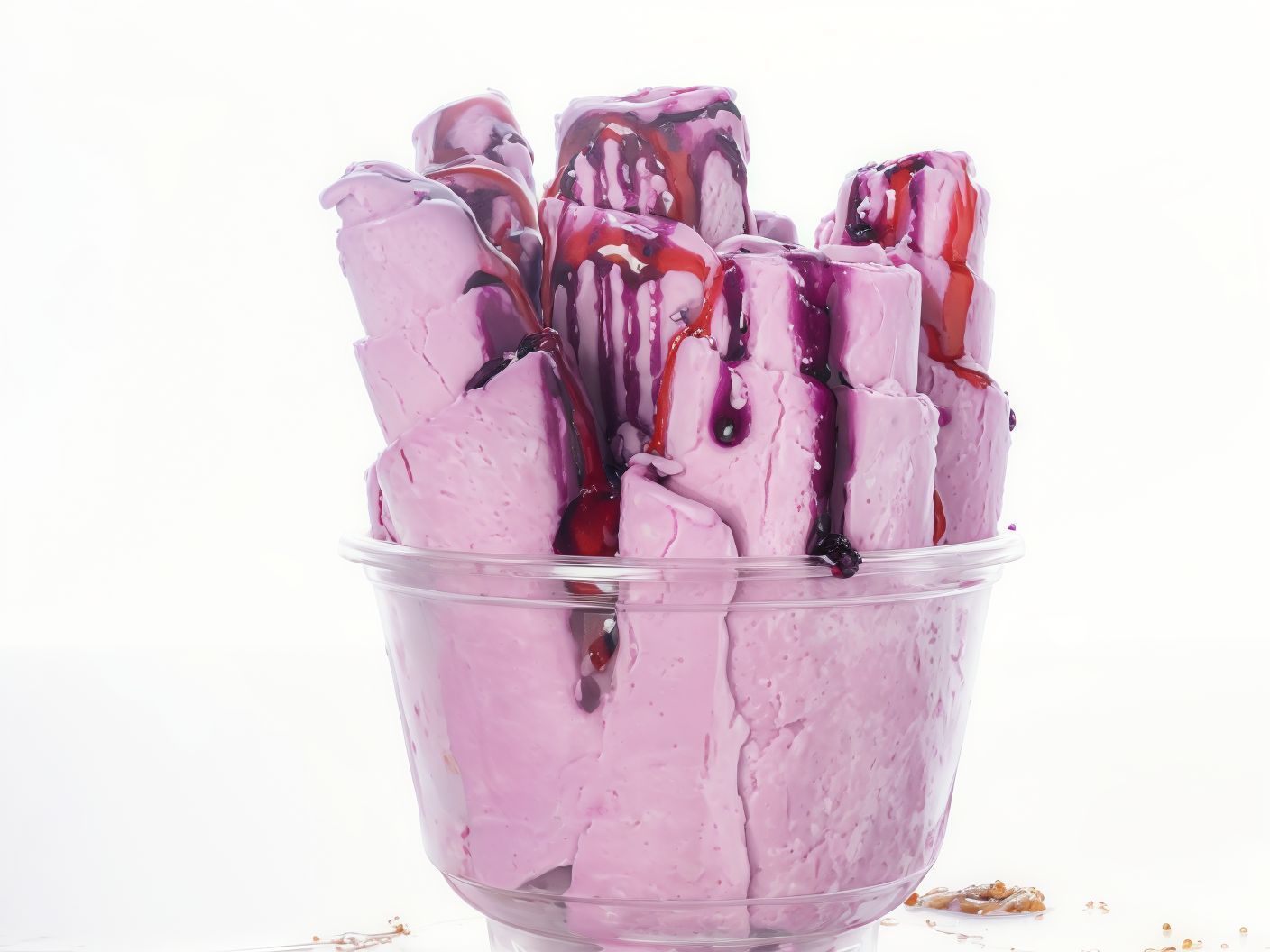 Mixed Berry Yogurt Roll Ice Cream