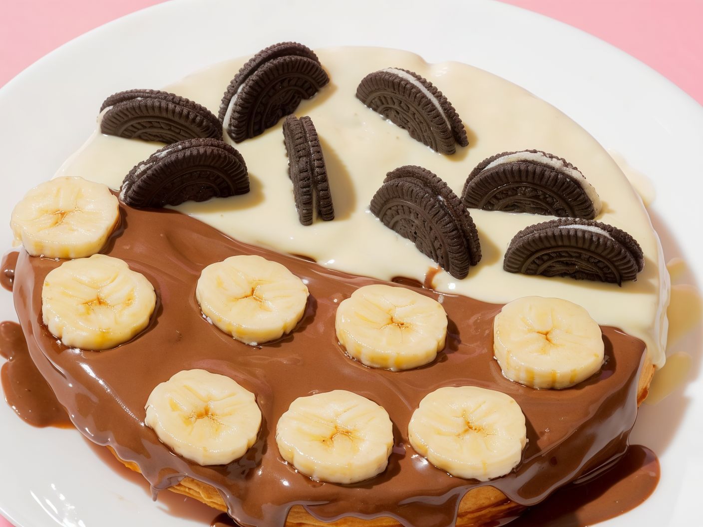 Waffle with Oreo and Banana