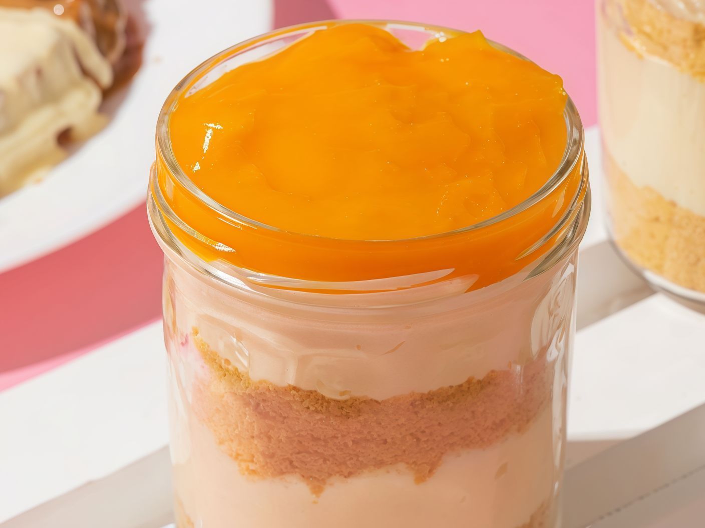Mango Cheesecake Jar