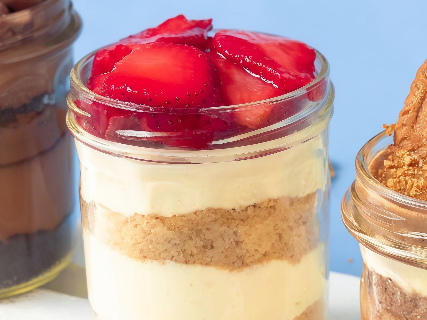 Strawberry Jar Cheesecake
