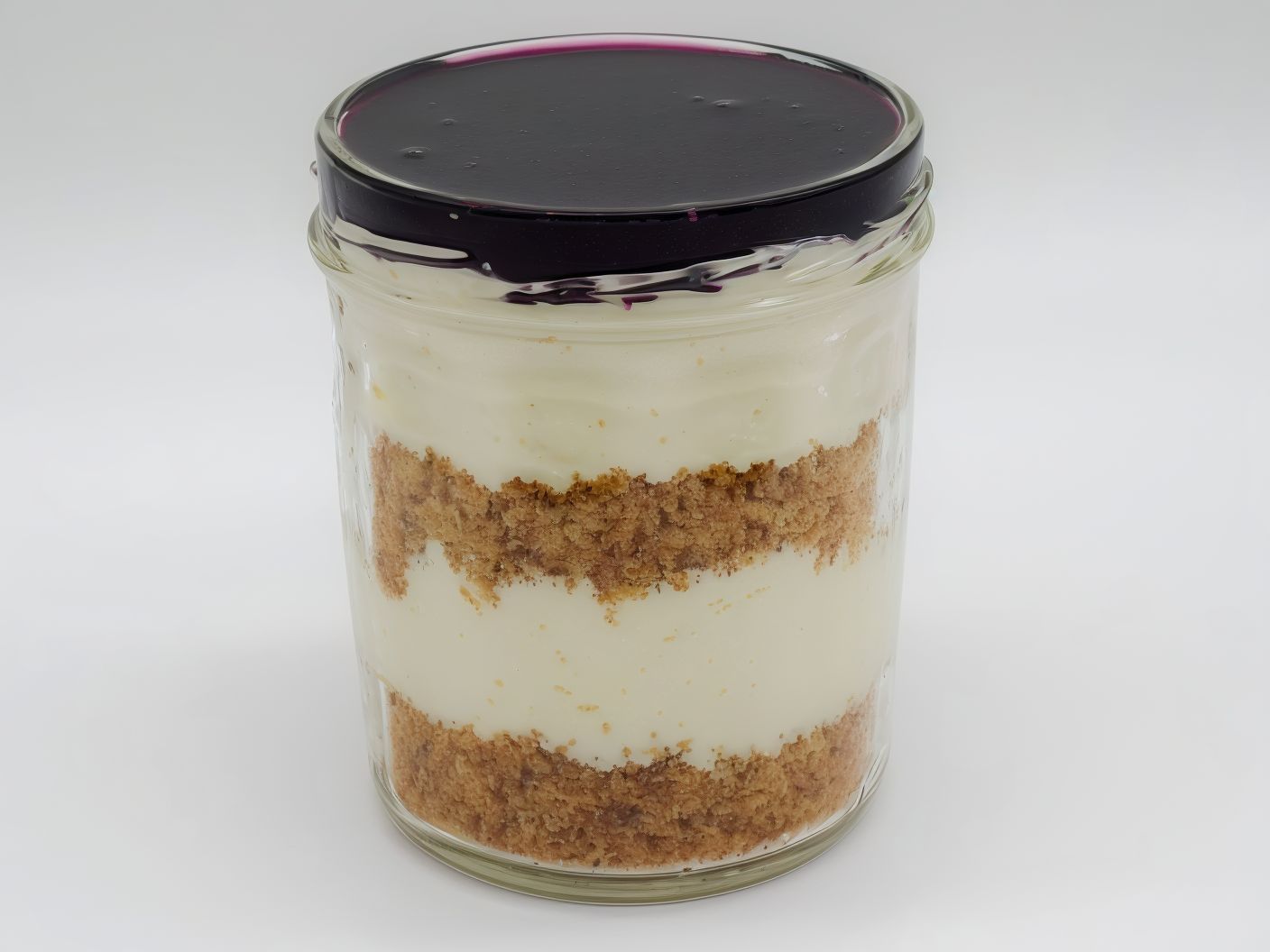 Jar Blackberry Cheesecake