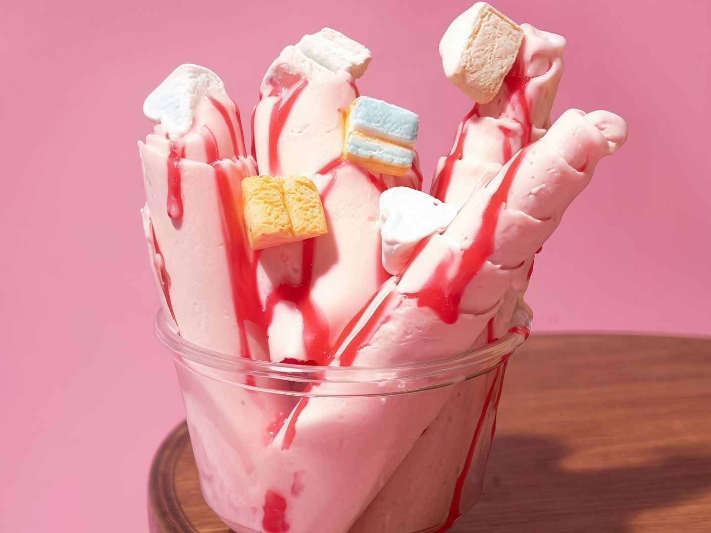 Marshmallow Roll Ice Cream