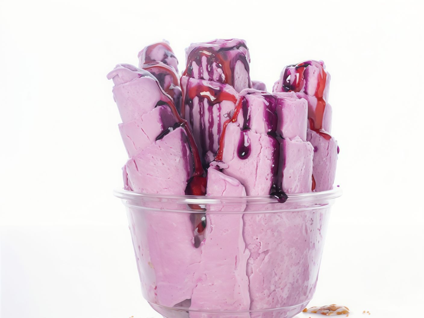 Mixed Berry Rolled Ice Cream