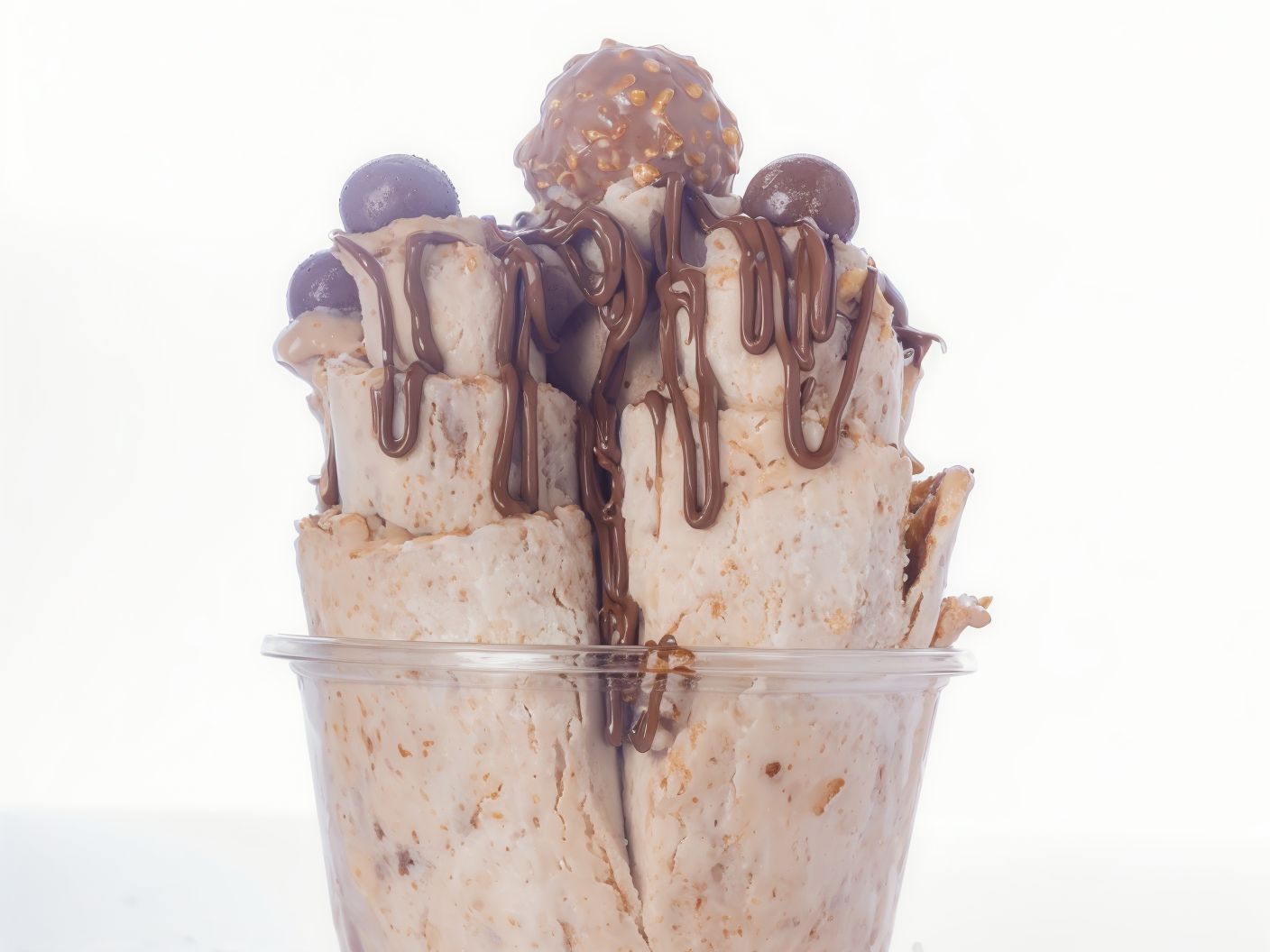 Ferrero Rocher Rolled Ice Cream