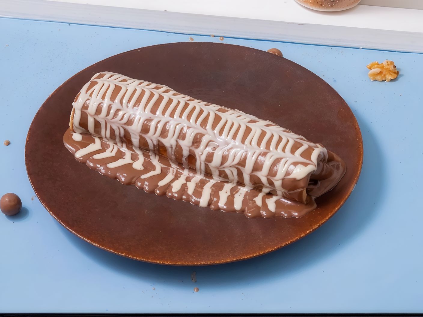 كريب رول موز مع شيكولاته نوتيلا