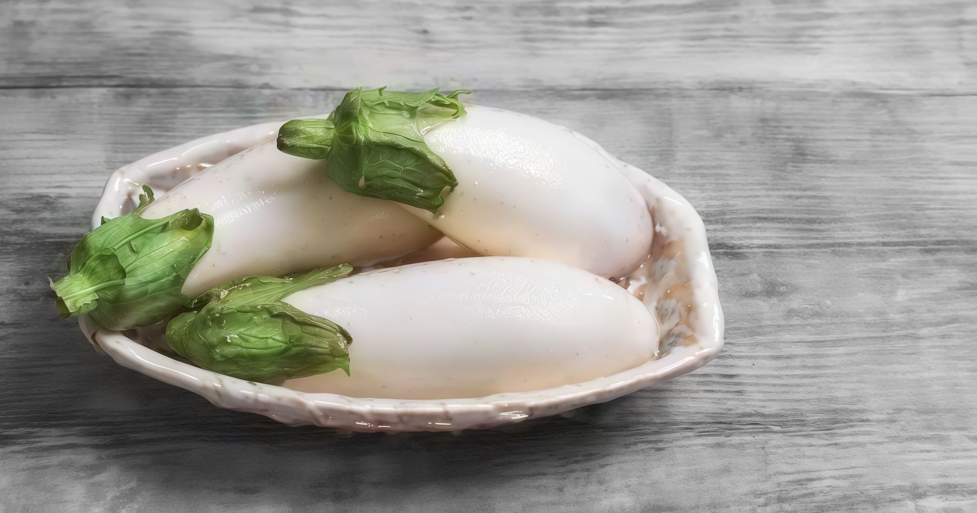 White eggplant dish