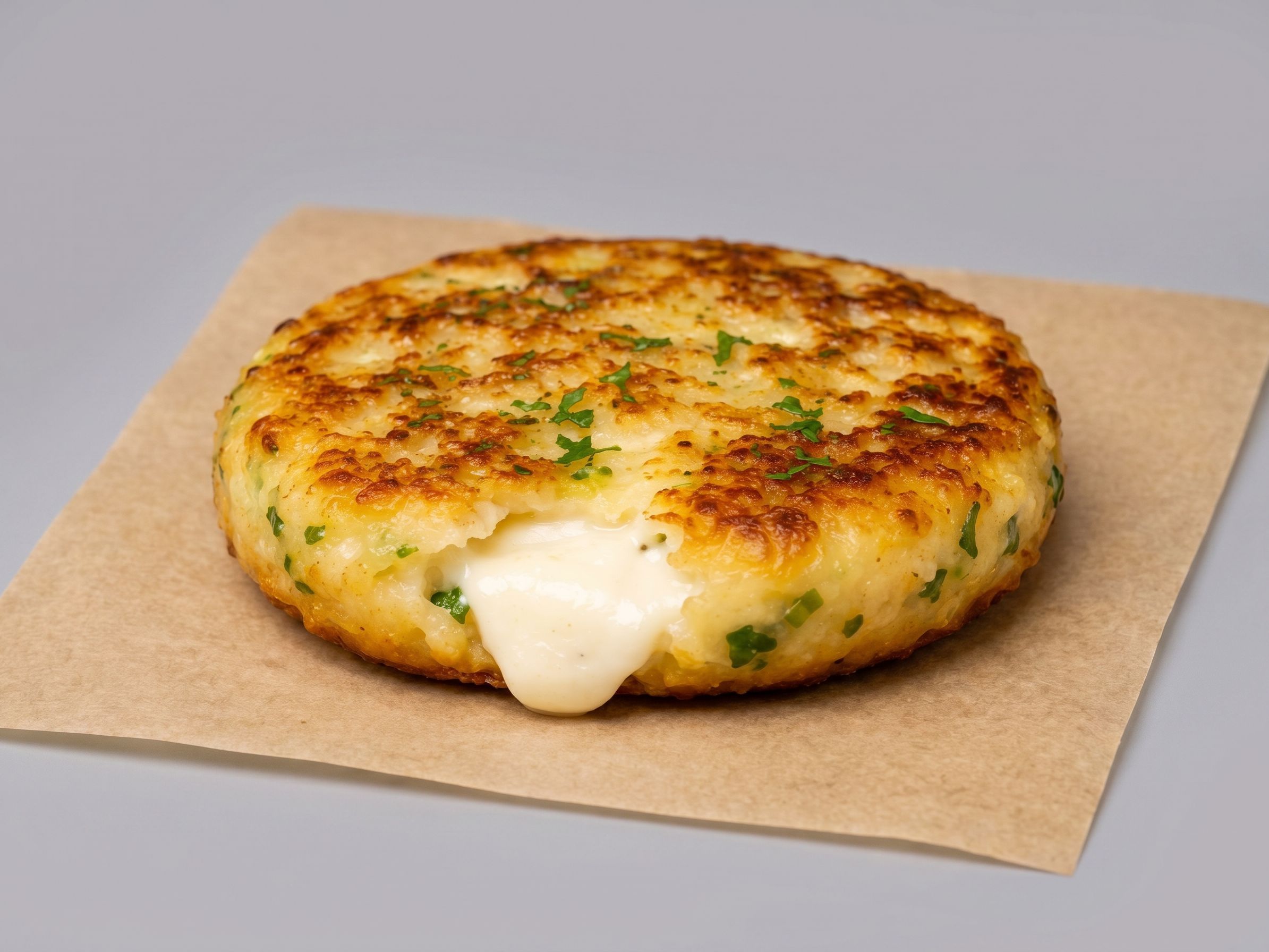 Fried egg sandwich with Kiri cheese