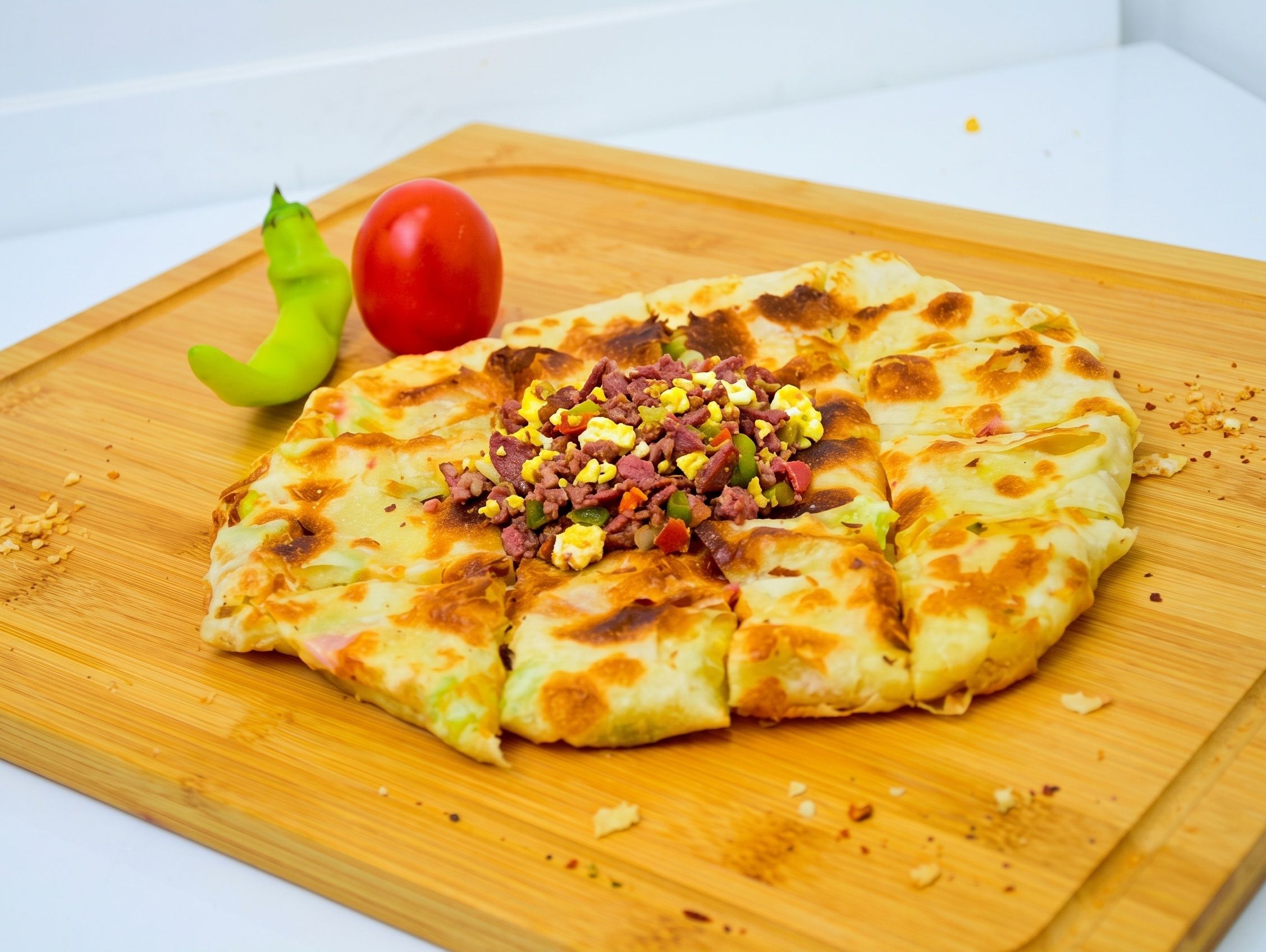 Egg and Pastirma Pie