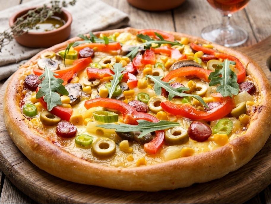 Oriental Sausage Pizza