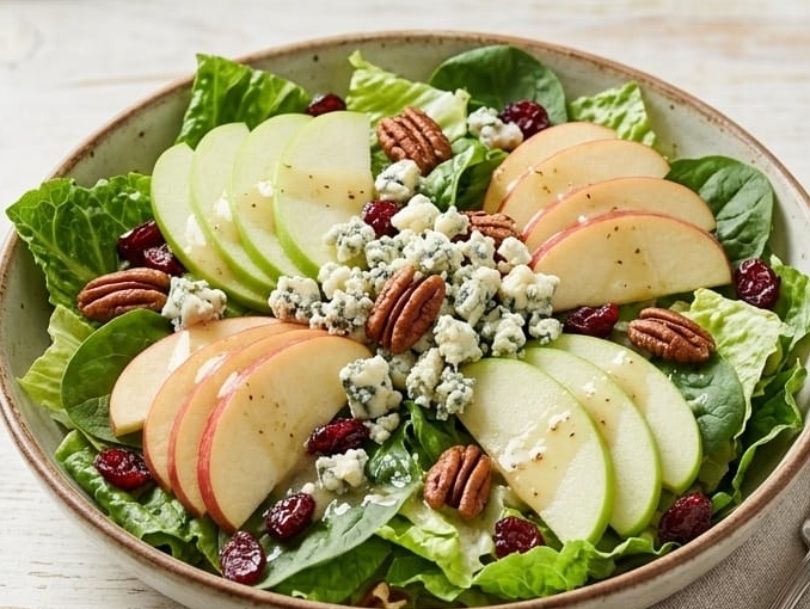 Apple and blue cheese salad