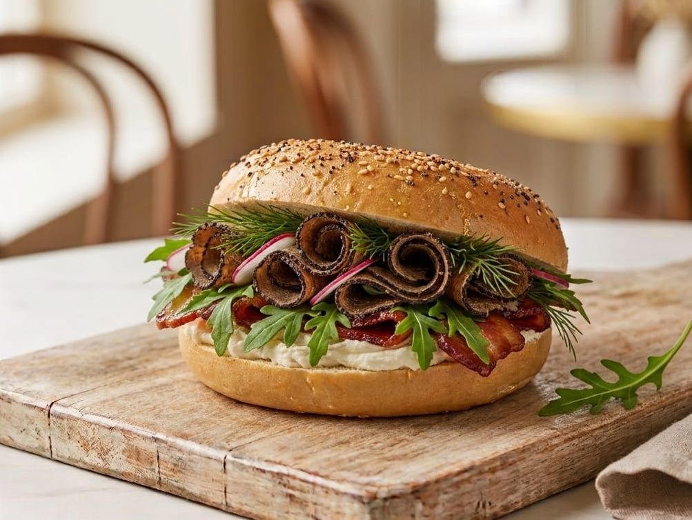 Bagel Truffle Beef Bacon