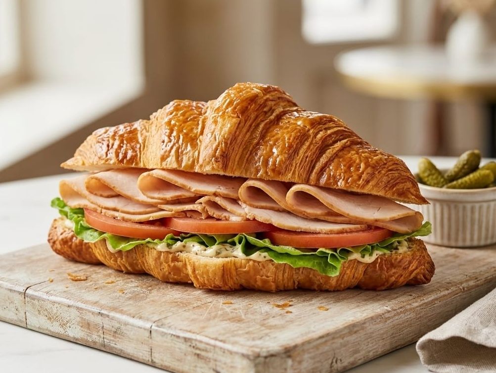 Turkiy smoked croissant
