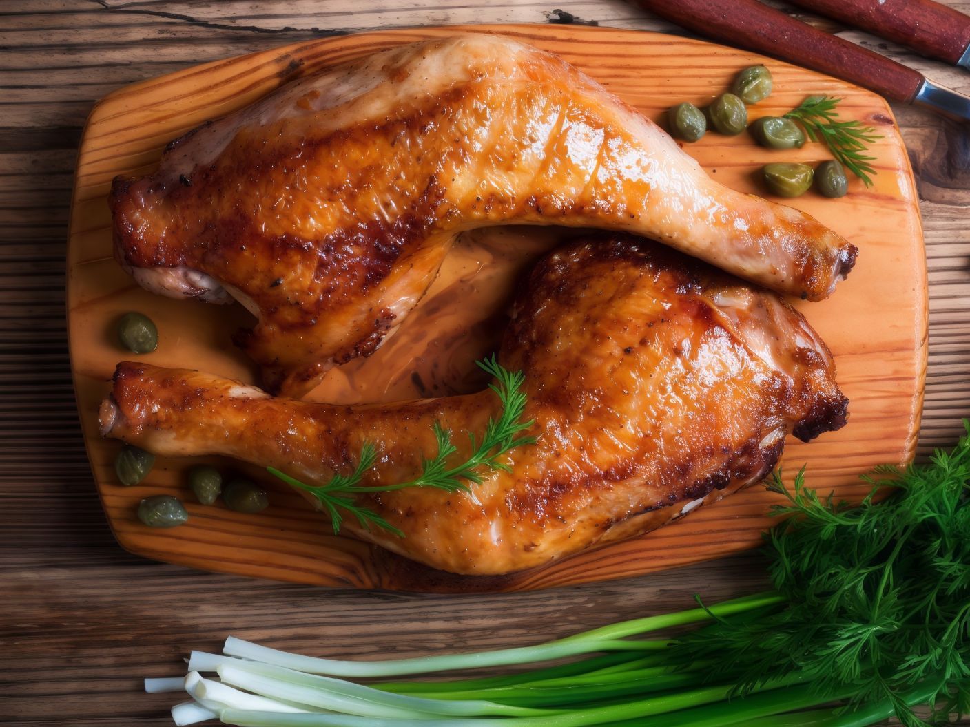 Quarter Grilled Chicken Thigh Meal