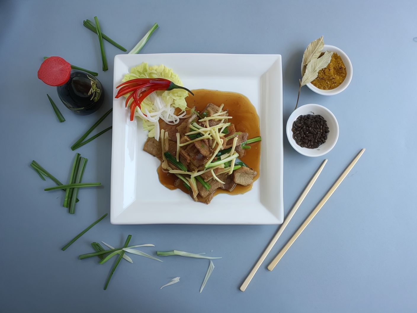 Beef With Ginger Platter