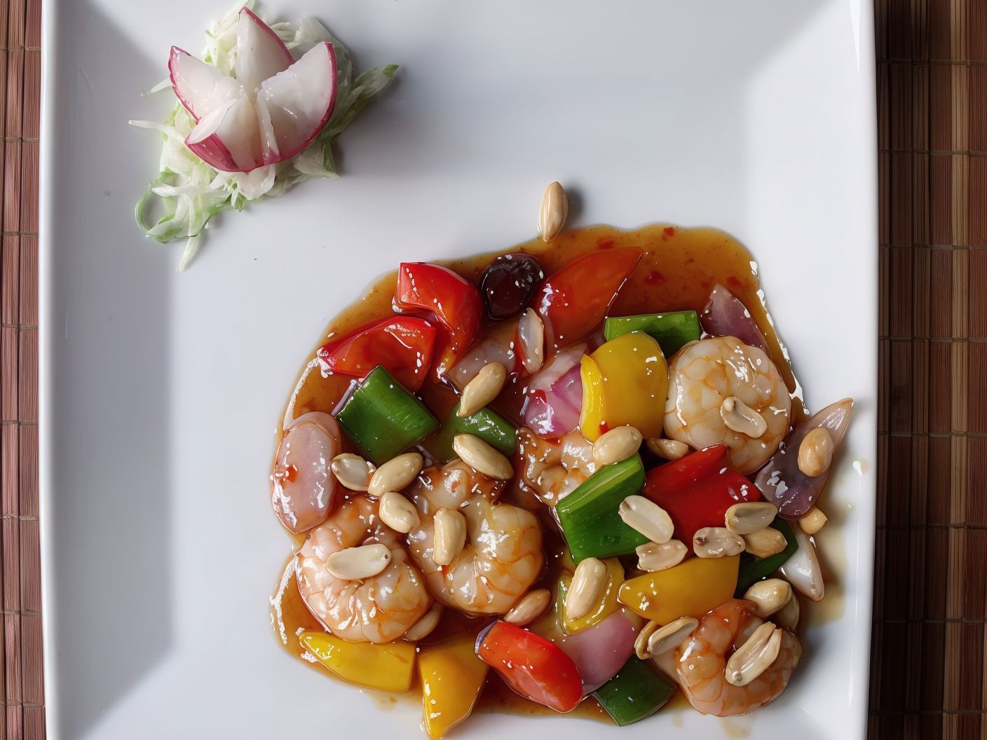 Shrimp Kung - Pao Sauce Platter - Spicy