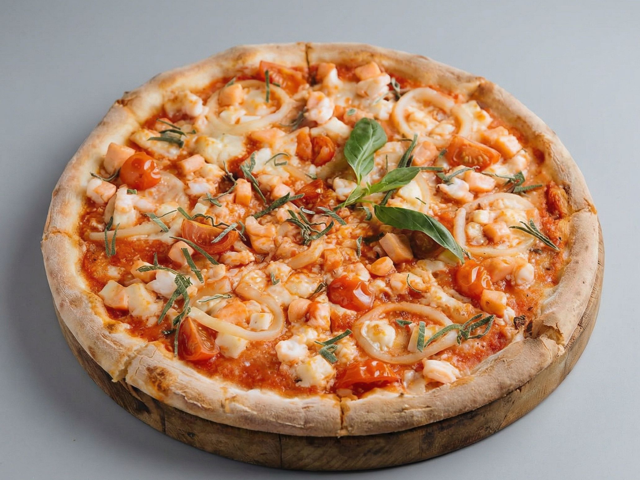 Seafood Ranch Pizza