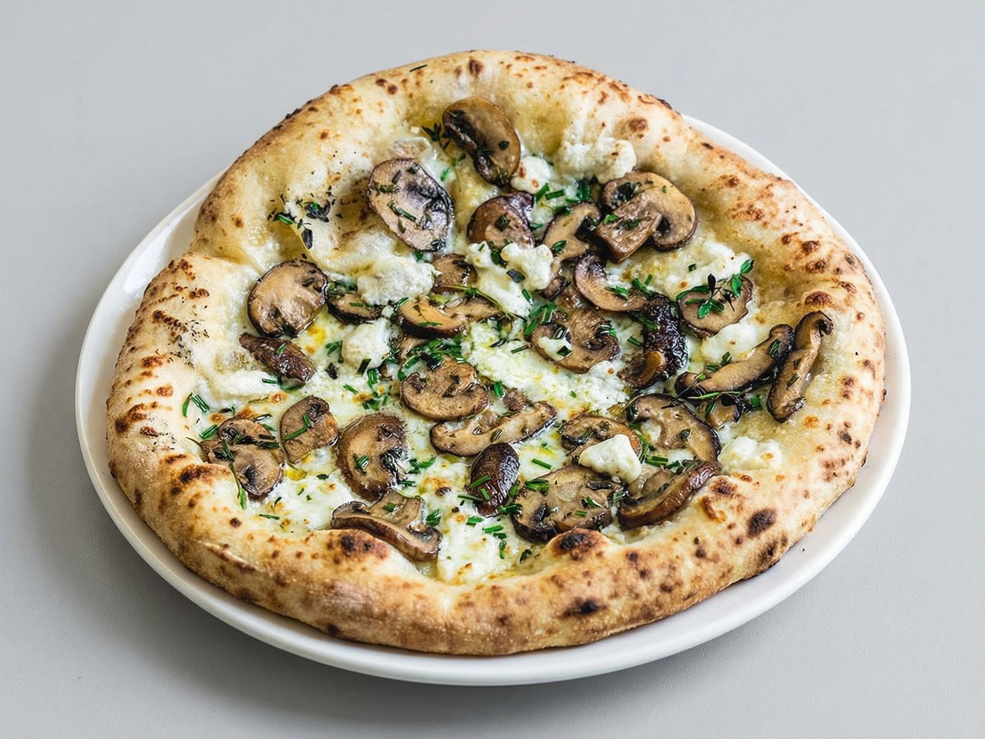 Mushroom Oriental Pizza
