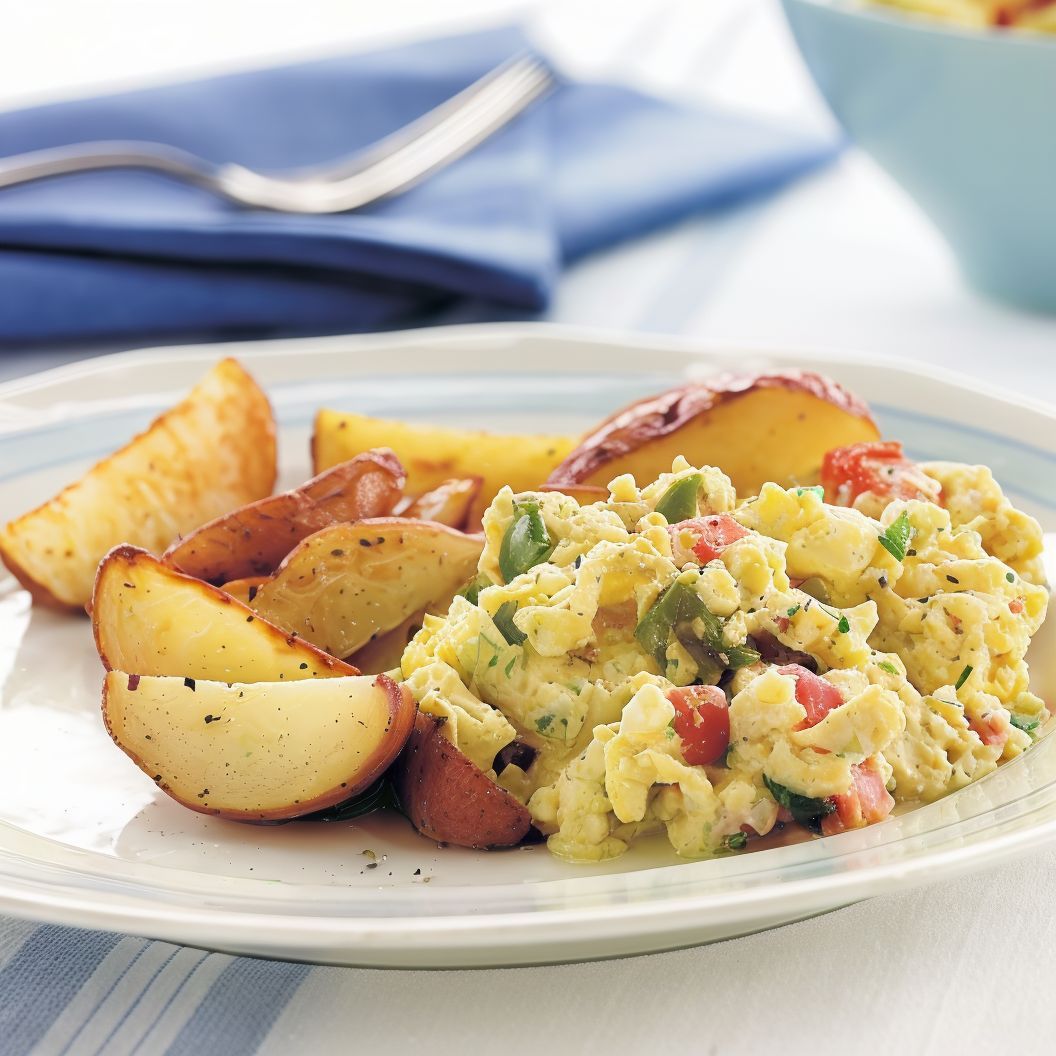 Fresh Garden Scrambled Eggs
