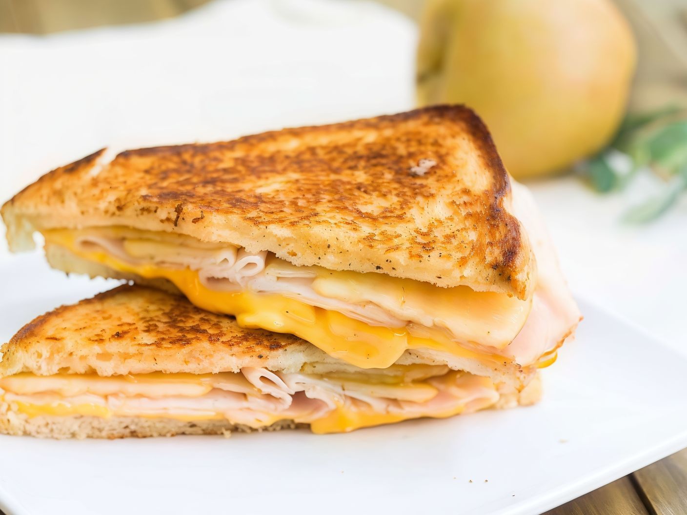Turkey With Roasted Cheese Sandwich