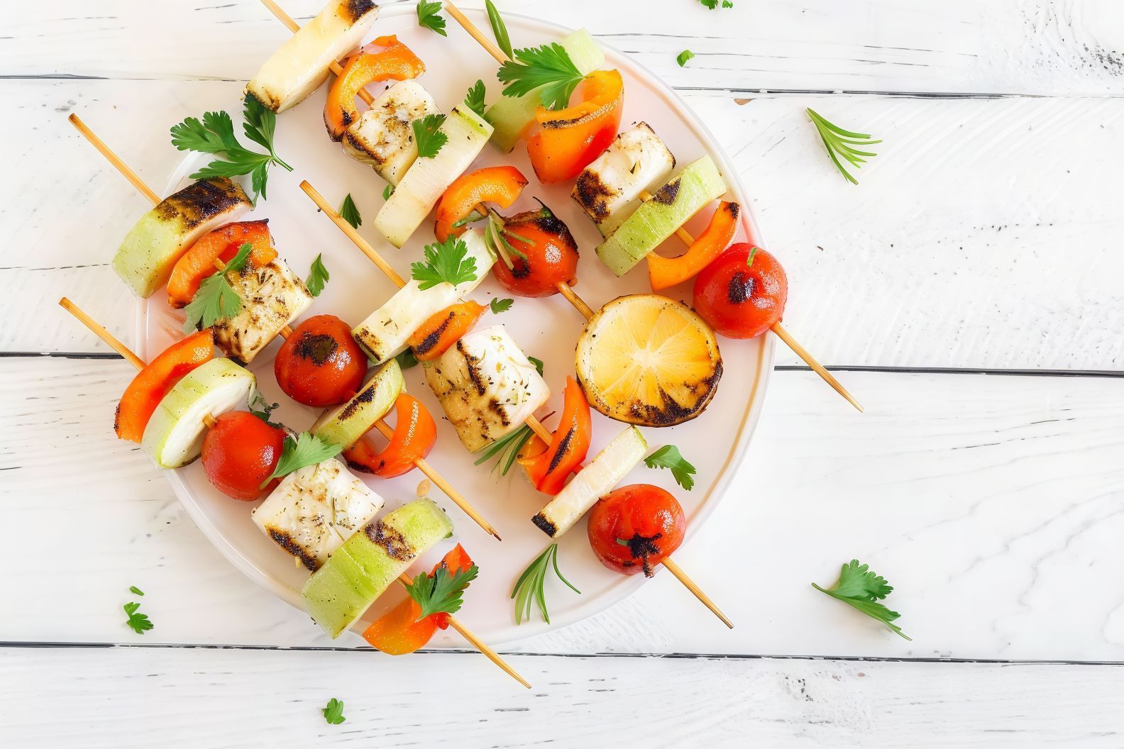 Charbroiled Fish Kebeb Skewers