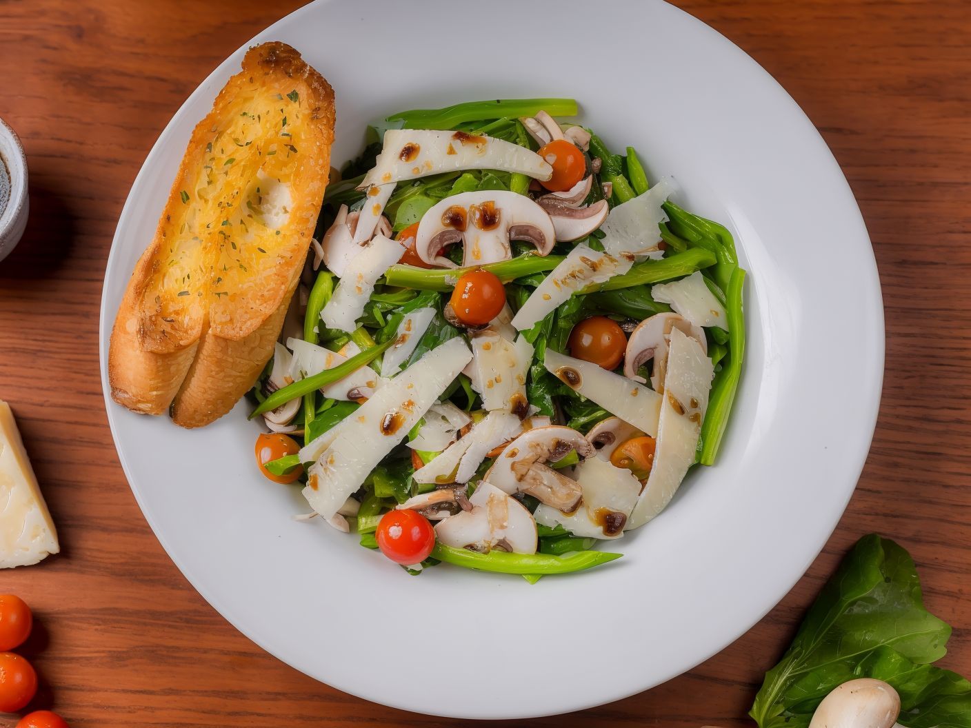 Mushroom Rocca Parmesan Salad (Cuisinier Signature)