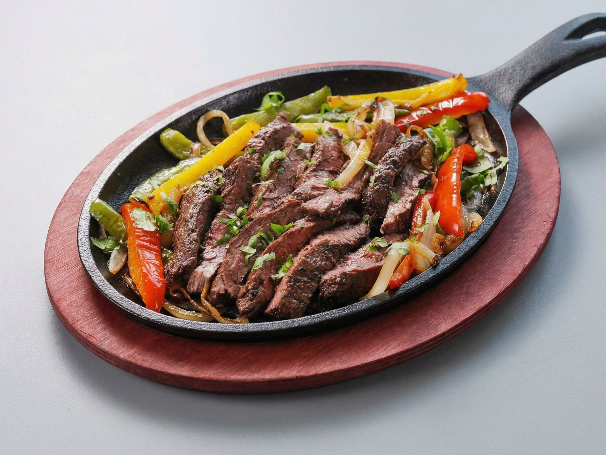 Beef fajita platter