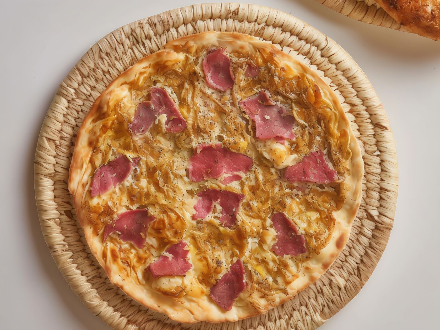 Manakish Eggs With Pastrami