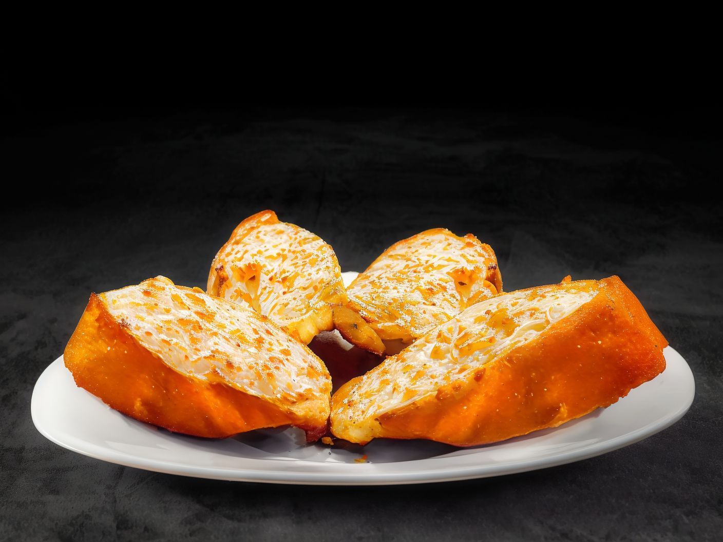 Garlic Bread With Butter And Mozzarella Cheese 4 Pieces