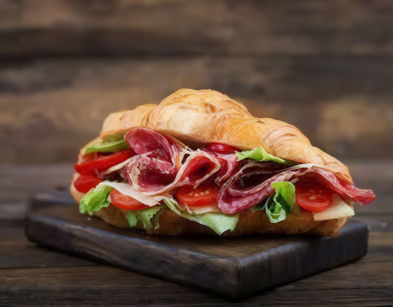 Croissant Salami Cheese