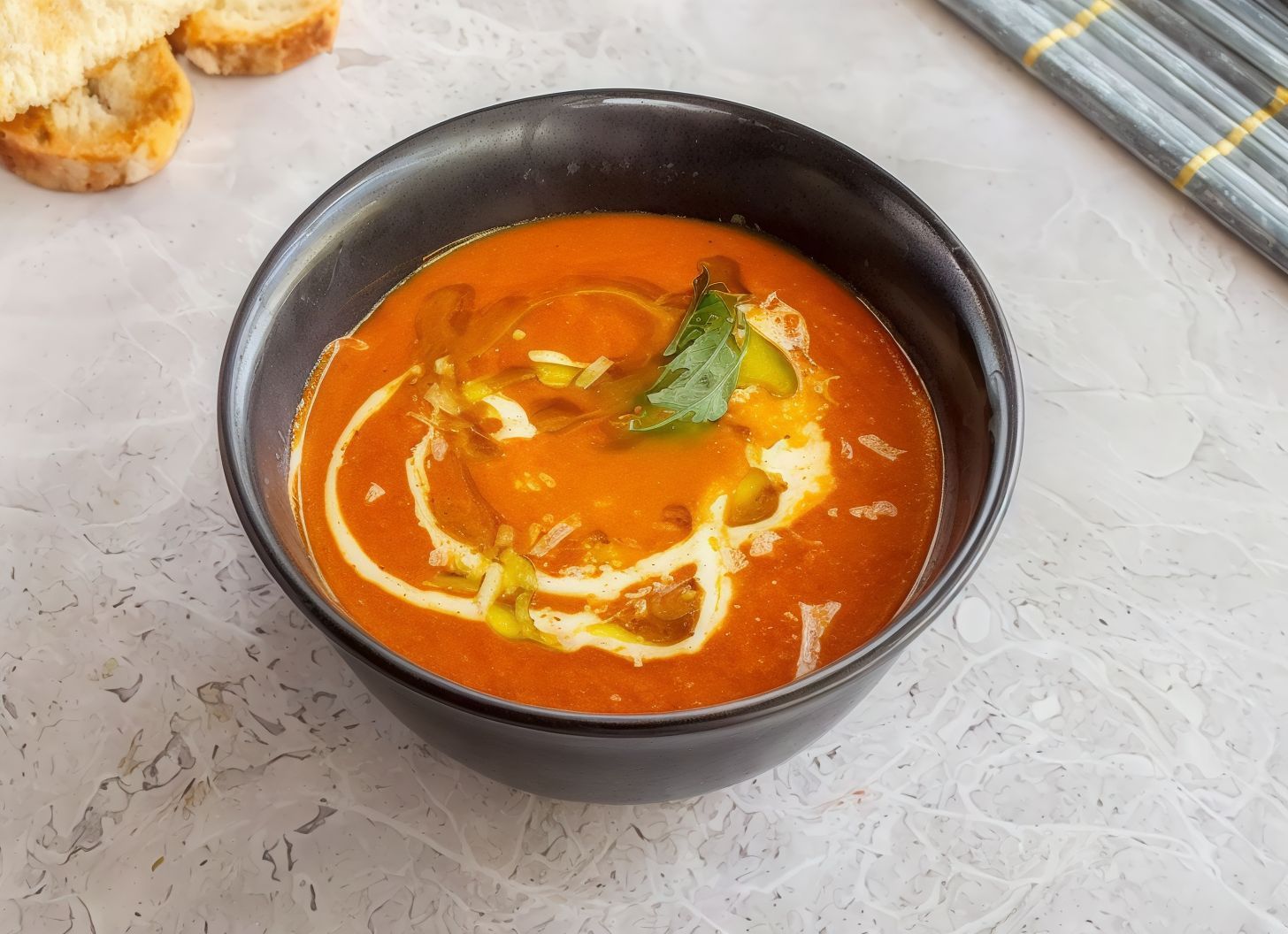 شوربة الطماطم بالكريمي