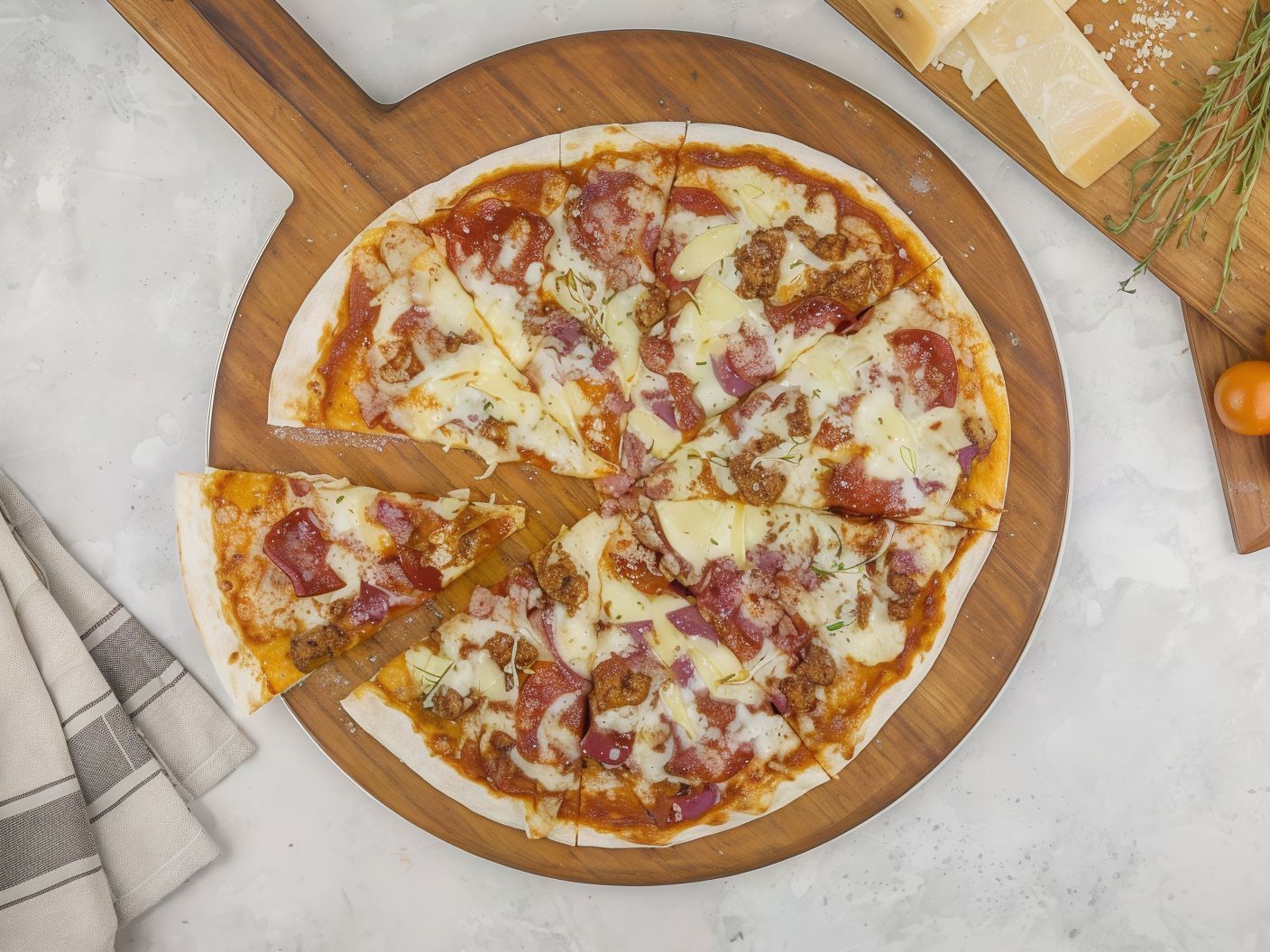 Meat Shawarma Pizza