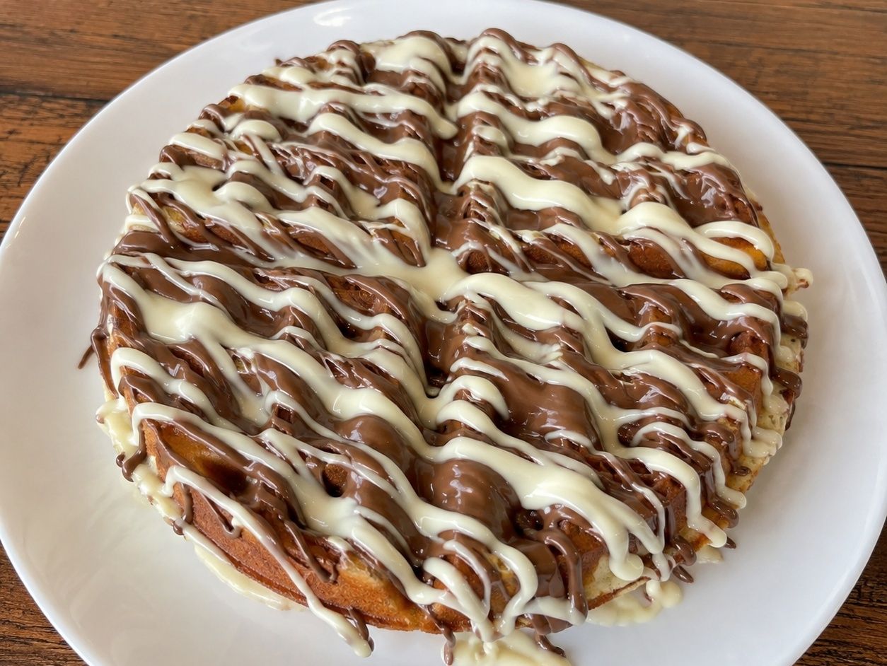 Nutella and White Chocolate Waffle