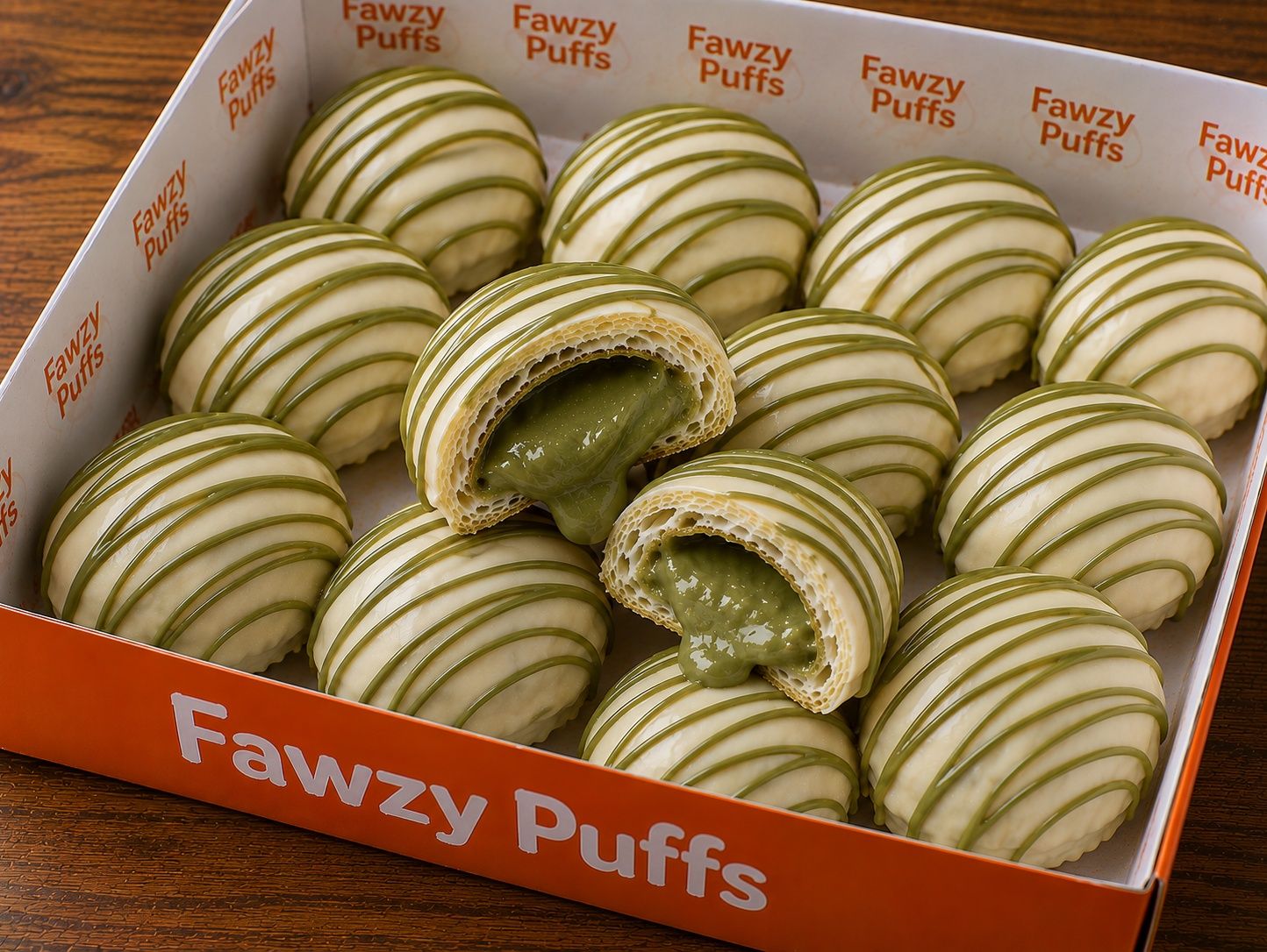 Puffy Pancake with White Chocolate and Pistachio