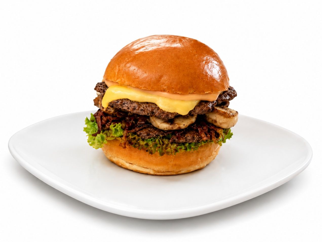 Smash Mushroom Burger