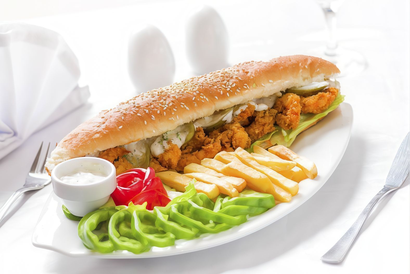 Fried Shrimp Sandwich